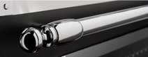 Bertazzoni 120cm Heritage Series 6 Burner + Griddle Plate Matte Black Dual Fuel Freestanding Oven HER126G2ENET hero image