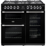 Belling Cookcentre 90cm Duel Fuel Black Freestanding Oven/Stove BCC900DFB hero image