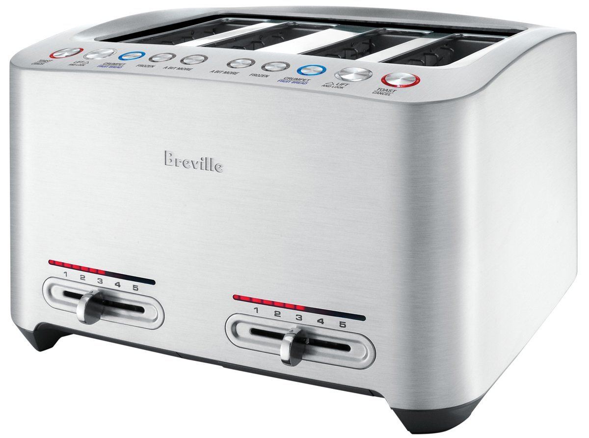 Breville The Bit More Plus 4-Slice Toaster, BTA440BSS - Toasters