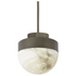 CTO Lighting Lucid 200 Pendant - Alabaster and Bronze  LUCPE2HABZ image NaN