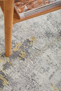 Rug Culture Illusions Small Silver & Gold Rug 200X80CM - ILU-156-GLD-20080 hero image