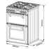Belling 60cm Mini Richmond White Dual Fuel Freestanding Oven BMR60DODFW image NaN