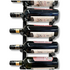 KingsBottle 9 Bottle Offset Peg Metal Rail Wall-Mounted Wine Rack RAIL1026-WPH01MBK image NaN