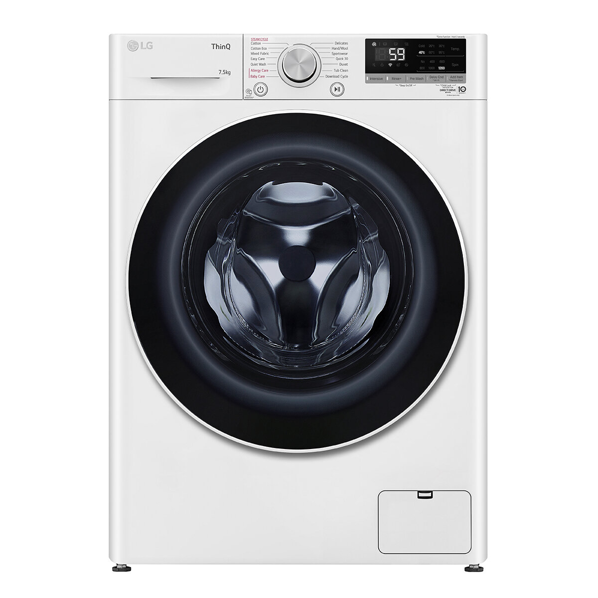 LG 7.5kg Front Load Washing Machine with Steam WV5 1275W