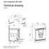 Liebherr Fully Integrated Under Bench Fridge Left Hinge URH3600LH image NaN