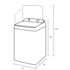 Westinghouse 10kg EasyCare 700 Top Load Washing Machine WWT1084C7WA image NaN