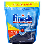 Finish Powerball Dishwashing Tablets Lemon Sparkle 63 Pack 1502667 hero image