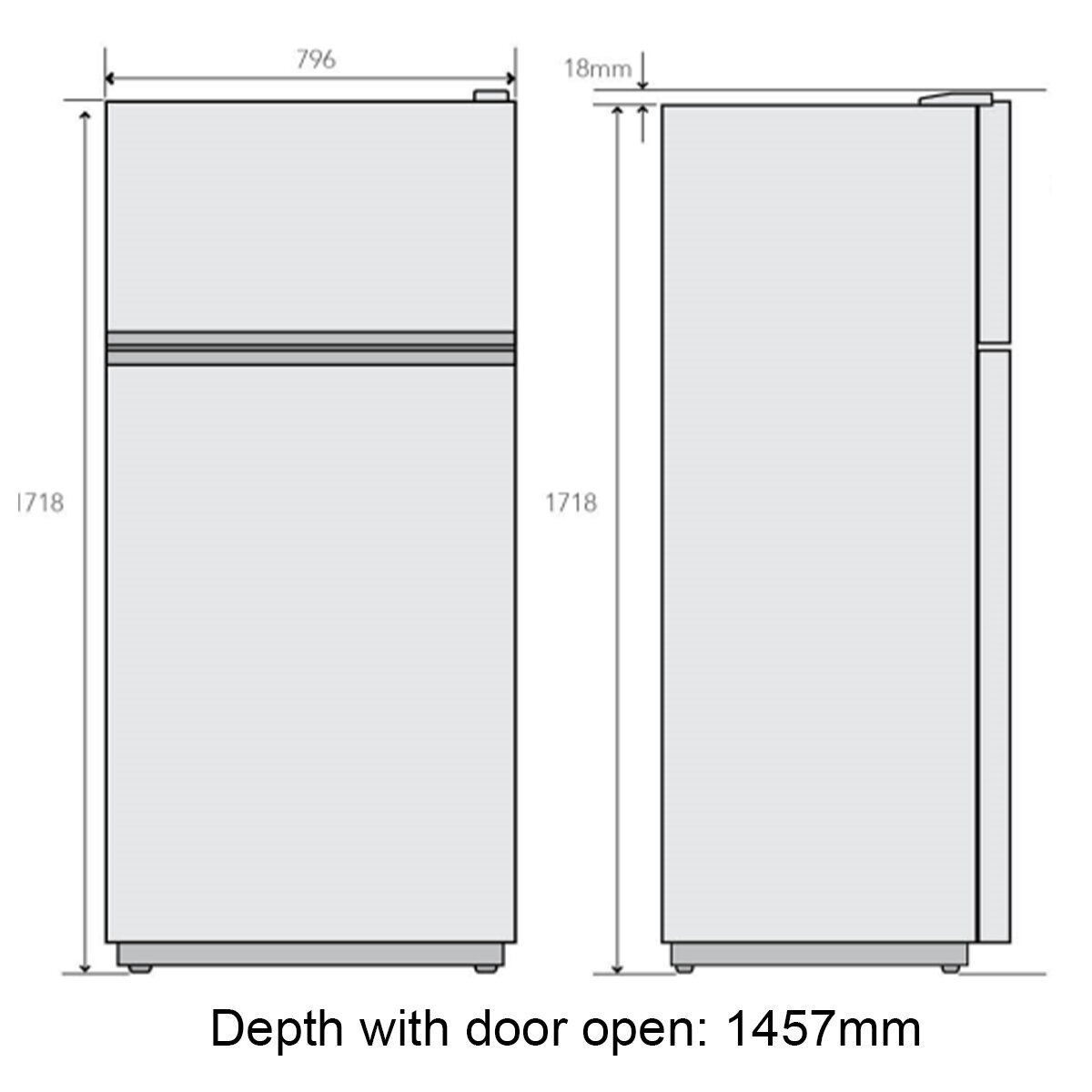 Kelvinator 503L Top Mount Frost Free Fridge KTM5402AC-R hero image