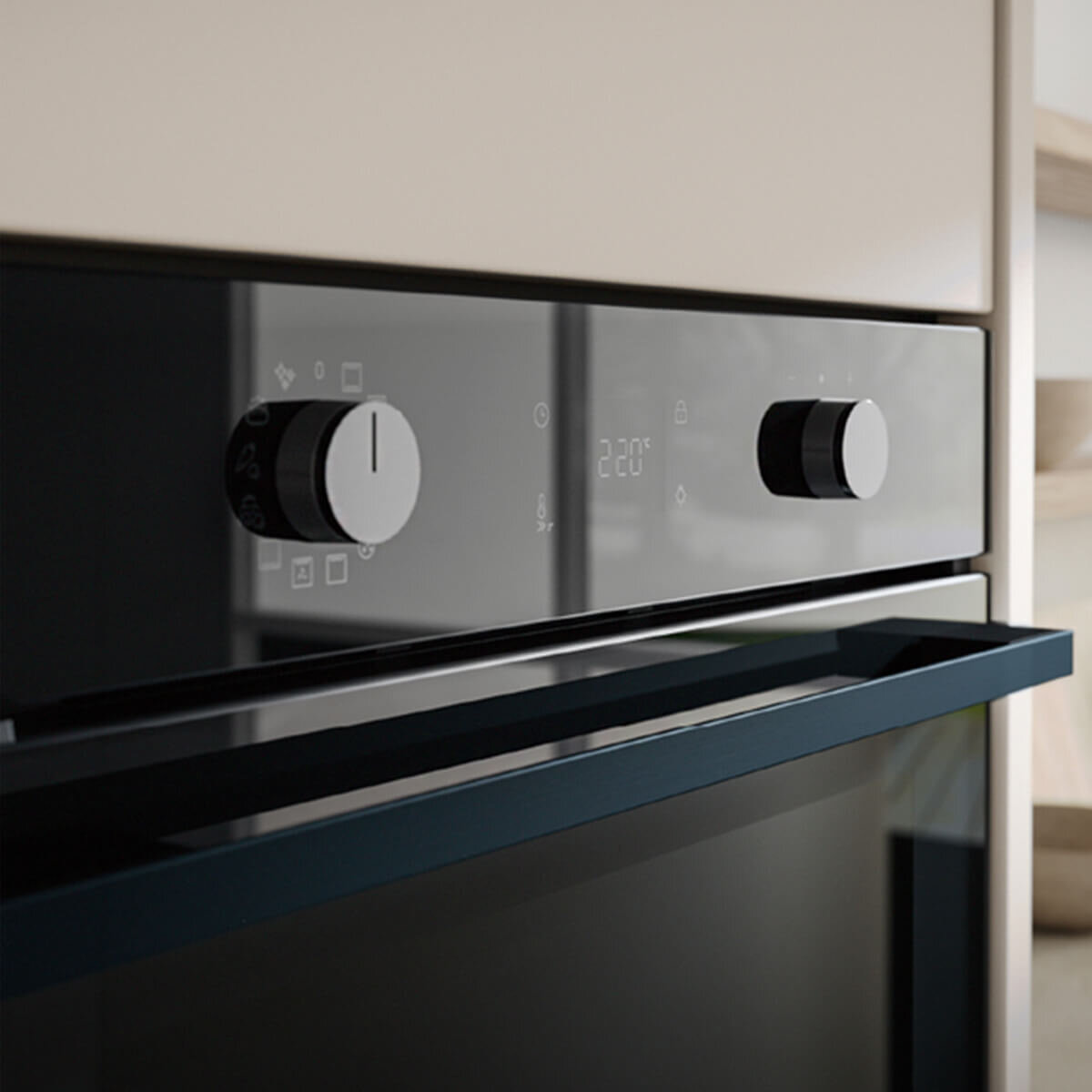 Haier 60cm 500 Series 12 Function Pyrolytic Built-in Oven with Air Fry Black HWO60S12EPB5 hero image
