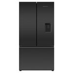 Fisher & Paykel Series 7 569L French Door Refrigerator with Ice and Water Black Glass RF610AZUB5 hero image