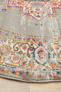Rug Culture Babylon Small Grey Rug 150X150CM - BLN-211-GREY-150X150 hero image