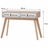Ostro Riley Console Table Light Oak AOF-RCT02 image NaN