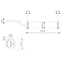 DCW Editions In The Tube 100 500 Wall or Pendant Light - Silver ITT100500SRSM hero image