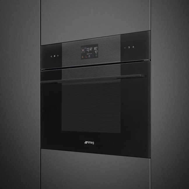 Smeg Complect Smeg Linea Compact Steam100 - Midnight Black SO4102S3B3 | Appliances Online