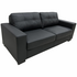 SILC Global Bari Two and Three Seater Lounge Suite PU Black 21001110 image NaN