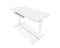 OLG Luxe Adjustable Glass Desk & Motion Sync Chair Bundle 1200mm - White - LXHDPKG_2_W hero image