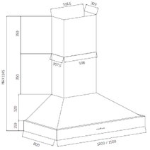 Schweigen 120cm BBQ Canopy Rangehood and ISO Drive SE Motor Pack CL8912BSEPAK hero image