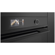 Fisher & Paykel 76cm Series 9 Contemporary Compact Combi-Microwave Oven Black Glass OM76NDTDB1 hero image
