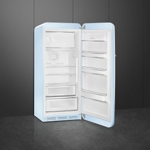 Smeg 270L 50's Retro Style Aesthetic Top Mount Fridge Pastel Blue FAB28RPB3AU hero image