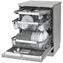 LG 60cm 15 Place QuadWash Dishwasher in Platinum Steel Finish with TrueSteam XD3A25PS hero image