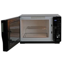 Whirlpool 30L 800W Flatbed Crisp and Grill Microwave with Inverter Technology MWF427BL hero image