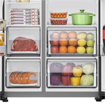 Hisense 632L PureFlat Side by Side Refrigerator With Non-Plumbed Water and Ice Dispenser Black Steel HRSBS633BW hero image