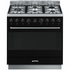 Smeg 90cm Freestanding Black Dual Fuel Oven CS95GMNNA1 image NaN