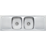 Oliveri UF13D Ultraform Double Bowl Double Drainer Topmount Sink hero image
