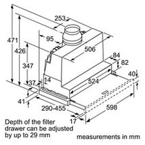 Bosch DFR067A50A 60cm Serie 4 Slideout Rangehood hero image