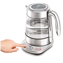 Breville the Smart Crystal Luxe Temperature Control Glass Kettle BKE855BSS hero image