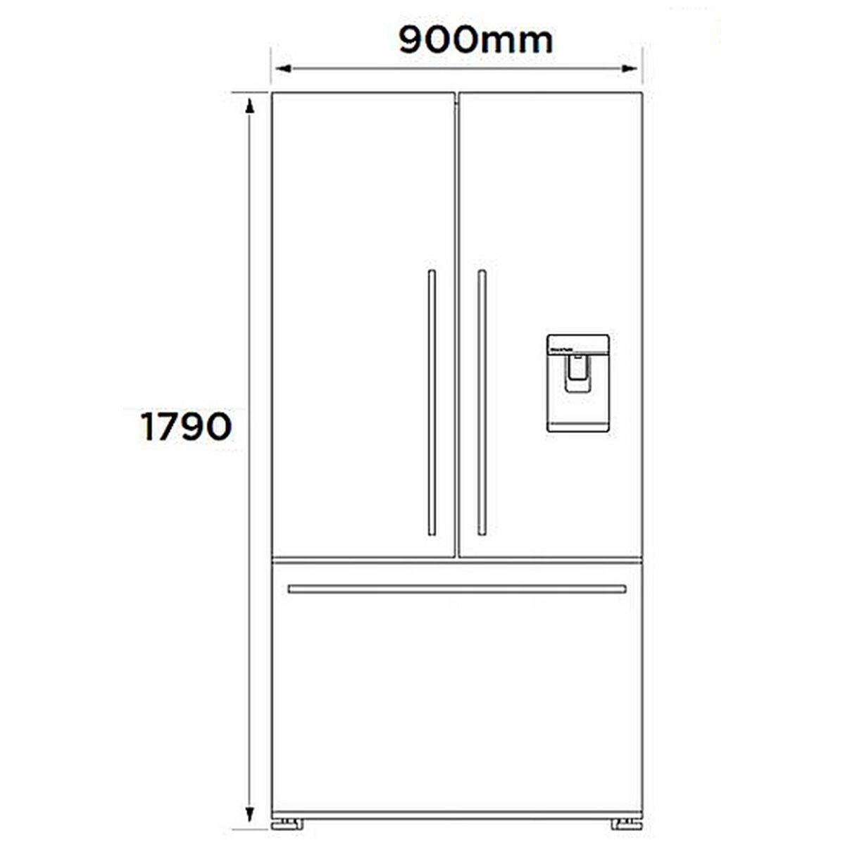 Fisher & Paykel 569L French Door Fridge with Ice & Water Dispenser RF610AZUB5 image 11