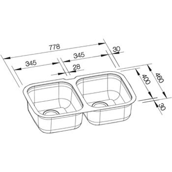 Blanco NIAGARAU2K5 Niagarau Double Bowl Undermount Sink hero image