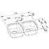 Blanco NIAGARAU2K5 Niagarau Double Bowl Undermount Sink image NaN