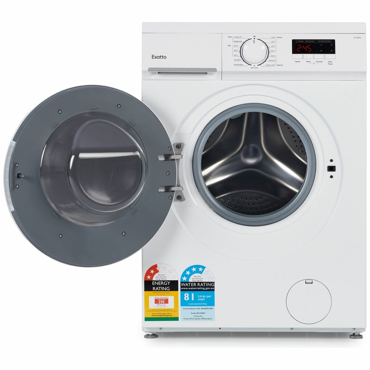 Esatto 8kg Front Load Washing Machine EFLW800 hero image