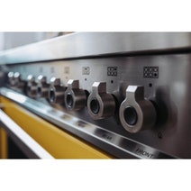 Bertazzoni 90cm Professional Yellow Dual Fuel Freestanding Oven PRO96L1EGIT hero image