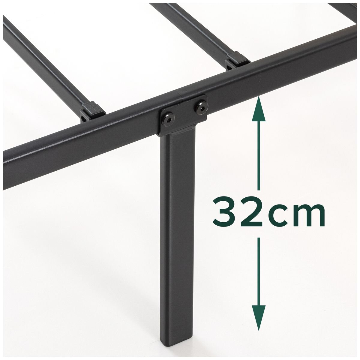 Zinus Queen Bed Frame with Black Rattan Headboard and Metal Base AU-FBMMH8ZC-14Q hero image