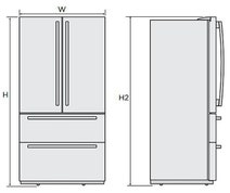 Westinghouse 631L French Door Fridge WHE6200SA hero image