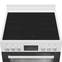 Beko 60cm White Electric Freestanding Oven With Ceramic Cooktop BFCB60VMW hero image