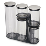 Joseph Joseph Podium Steel Storage Container Set 95035 hero image