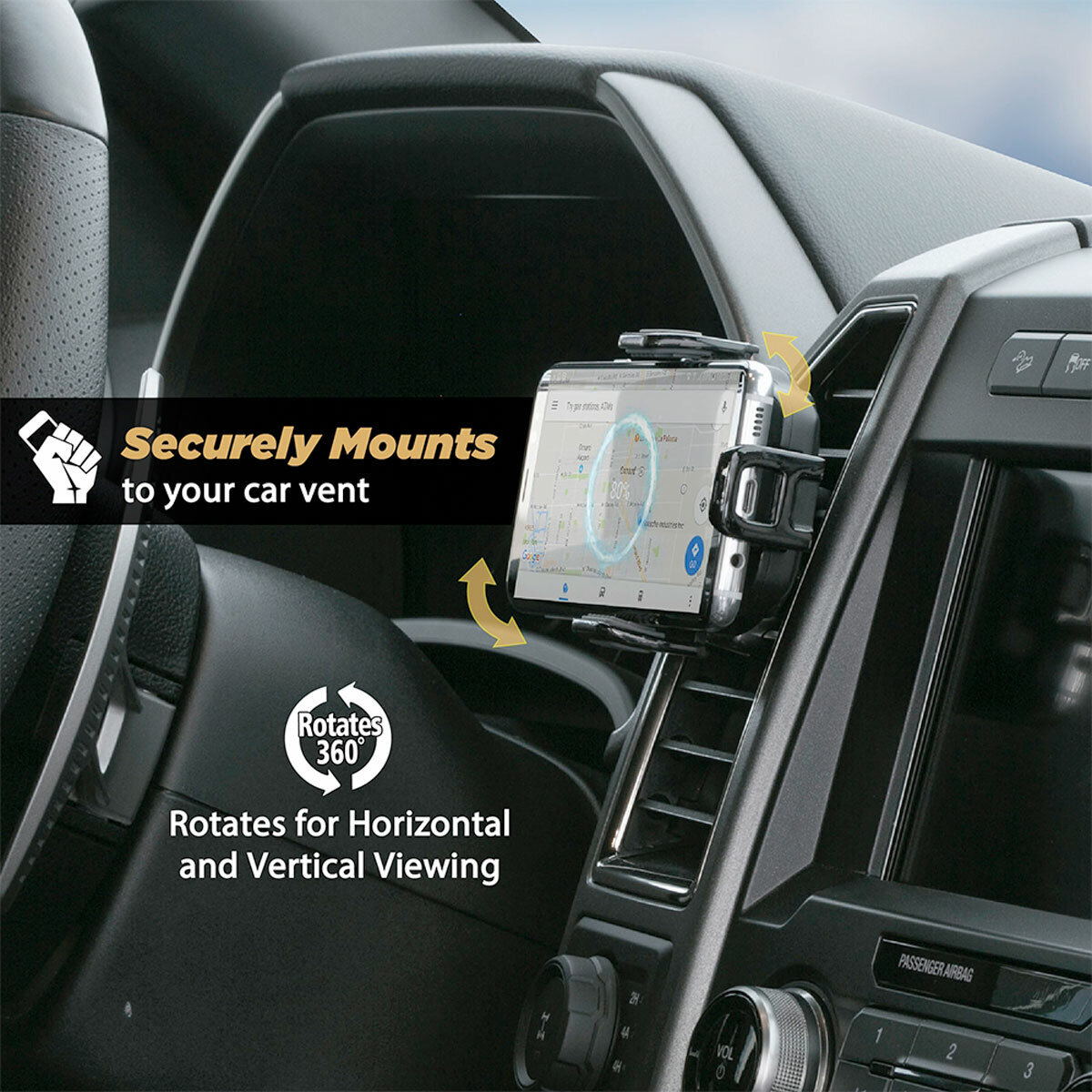 Scosche Wireless Charging Universal Vent Mount VQ2M hero image