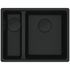 Franke Maris 340/150mm 1 and 1/2 Bowl Left Flushmount Sink with Extension Drainer Matte Black MRG260SBLMB-FPC image NaN