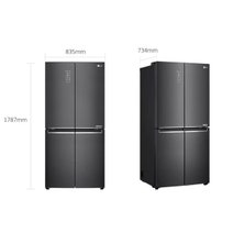LG 530L French Door Fridge GF-B590MBL hero image