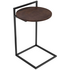 Zinus Round Metal and Wood Bedside Table Dark Brown AU-UTNST3-24B image NaN