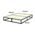 Zinus Double Joseph Bed Frame Metal Bed 25cm High Platform Base AU-MBBF-10D image NaN