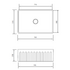Oliveri Sicily Fireclay Farmhouse Undermount Sink White SC-WH1982U image NaN