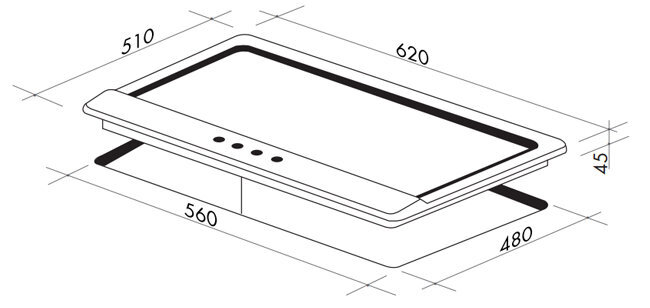 Artusi 60cm Maximus Series Natural Gas Cooktop AGH65X image 4