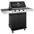 Beefeater 1200 Series 3 Burner LPG BBQ with Trolley & Side Burner Black Enamel BMG1230BB image NaN