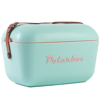 Polarbox Classic 12L Cooler Cyan with Rose Logo  PLBC12C