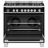 Fisher & Paykel Series 9 90cm Classic Style Freestanding Dual Fuel Pyrolytic Cooker Black OR90SCG6B1 image NaN