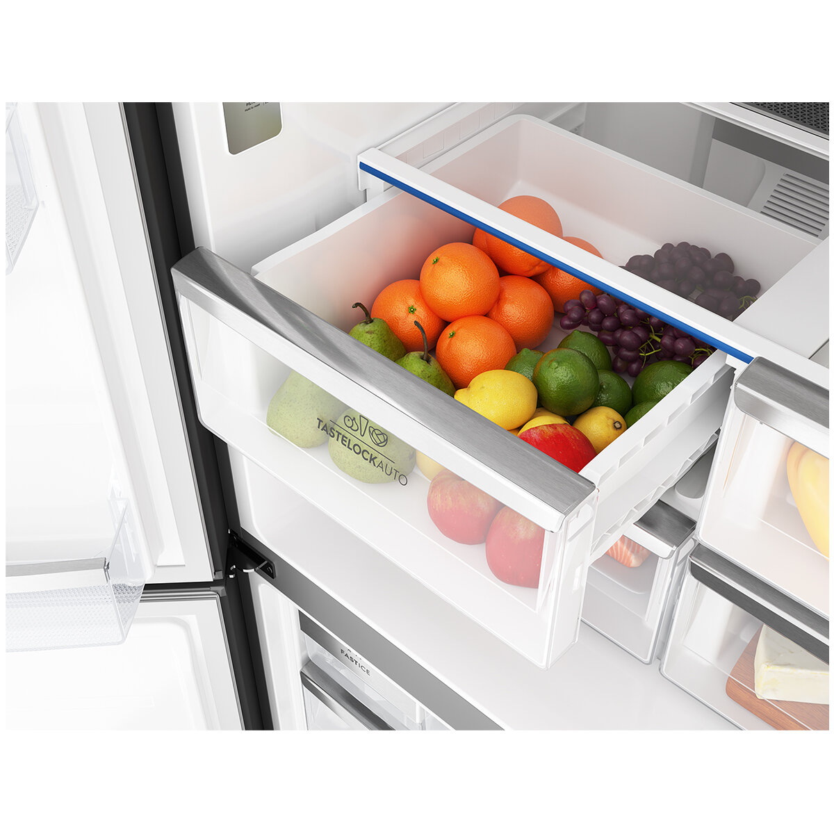 Electrolux 562L UltimateTaste 700 French Door Refrigerator Black EQE5607BA hero image